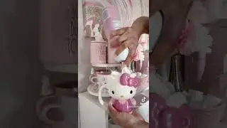 Pink Hello Kitty Mug #hellokitty #coffeebar #coffeetime #marshallsfinds #pinkdecor #pinkaesthetic #