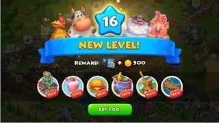Township Level 15 - 16 | I am I finishing this Color Puzzle Level 118? | Upgrading the barn