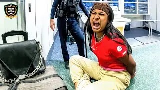 Woman Explodes on Airline Employee Over Baggage Fee | Karens Getting Arrested By Police