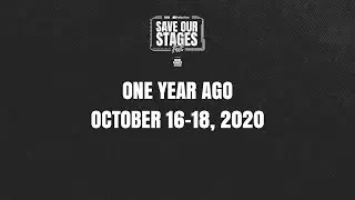 One Year Ago... Looking back at Save Our Stages Fest (#SOSFEST)