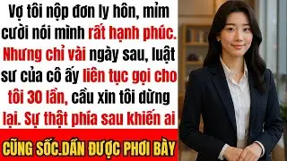 “Vợ tôi đòi ly hôn và còn cười nói: ‘Em rất hạnh phúc’ — Nhưng luật sư của cô ấy đã gọi cho tôi...