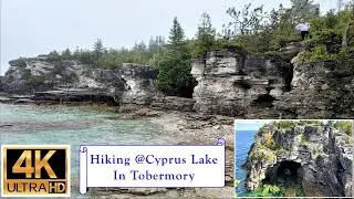 Hiking at Cyprus Lake in Tobermory - 4K