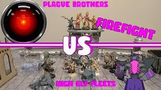OPR on a Grid?: One Page Rules Grimdark Firefight BatRep (High Elf Fleet vs. Plague Brothers)