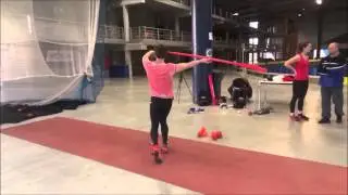 javelin technic throwing indoor with Tom Petranoff Javelin 25 march 2015