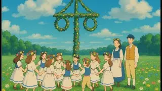 swedish nordic folk ambient themes inspired in a midsommar night with no night (serenity music)