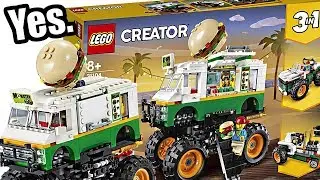 LEGO Creator 2020 sets - BURGER. MONSTER. TRUCK.