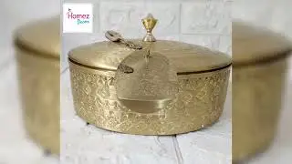 Handmade IRON & PURE BRASS Hammered Design Masala Box - Spices Storage Box (Masaladani)