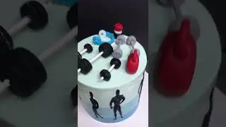 Gym cake theme #youtubeshorts #cake #cakedecorating #viral