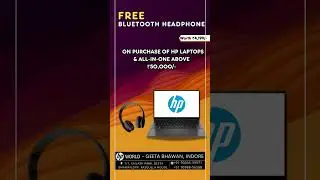 Free Headphone On Laptop Purchase Only @ Hpworldindore