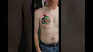 Ninja Turtle as a Cover-Up Tattoo