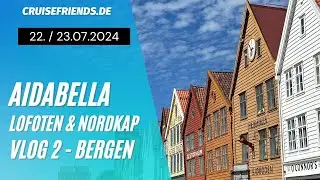 AIDAbella - Lofoten & Nordkap Vlog 2 - Seetag und Bergen - AIDA Kreuzfahrt - Ulriken