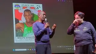 Venuste Niyongabo a FIGUCOM 2026 incontra Autografi Autographs Angolisti AAA