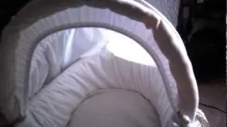 Mothercare - please look after me - moses basket and rocking stand