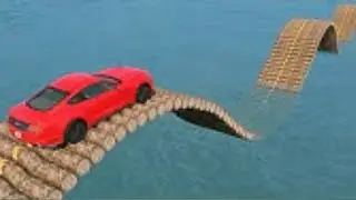 Impossible Car Loop Bridge Stunt - BeamNG. Drive