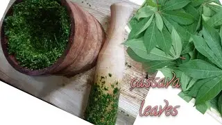 How to cook cassava(tapioca) leaves/easy recipe/village recipes