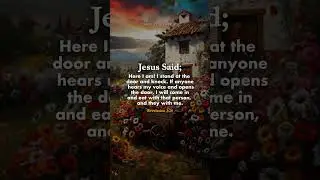 Bible Verse for Today ✝️ Jesus Is Knocking 🚪 Will You Open the Door? #bible #jesuschrist #godsays
