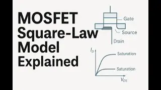 MOSFET Square-Law Model Explained: GCA, I&ndash;V Derivation & Device Physics Intuition