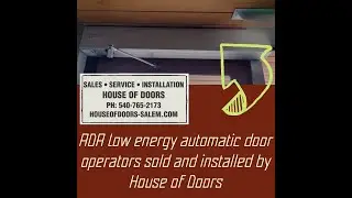 ADA Low energy automatic door operator sold and installed by House of Doors at Roanoke College