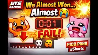 We Almost Won… Almost 😭 | PICO PARK #Shorts