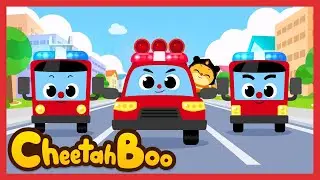 [🎉NEW] The cool Fire engine! | Rescue Vehicles song | Nursery rhymes & Kids Song | #Cheetahboo
