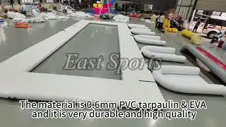 Sea inflatable floating pool for yacht boat#inflatablegame #inflatable