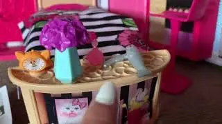 Barbie portable doll house