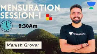 Mensuration Session-I || Manish Grover Sir || Banking Quants