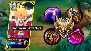 AUTO MANIAC!! WHEN SORA USING HACK BRUTAL BUILD & EMBLEM 2026 AUTO MANIAC🤫 - MLBB