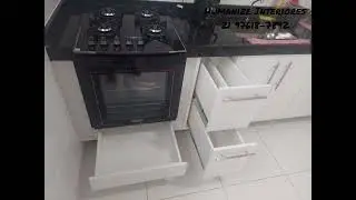 montagem cozinha  padr&atilde;o branco texturizado.
