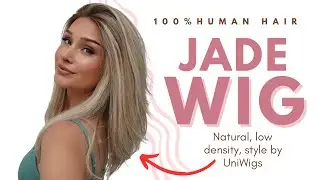Jade Remy Human Hair Lace Top Wig in 626R Vanilla Butter Blonde by UniWigs 🩷 #wigreview