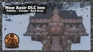 Aesir Bazaar Blocks Inn (hotel/stables/tavern)  - Conan Exiles (NO Mods - Speed Build)