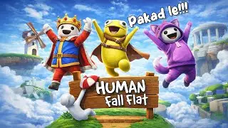 Human Fall flat 👻| Funny Gameplay 💀 | #humanfallflat #shortsvideo