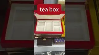 Elegant red tea box ,great gift for elders #factory #woodenbox #handmade #share