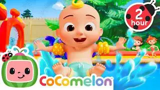 JJ's Family Pool Day 🌊 CoComelon Nursery Rhymes and Kids Songs | 2 HOURS | After School Club