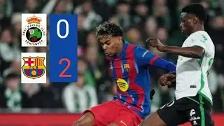 Highlight Racing Santander vs Barcelona 0 - 2. Copa Del Rey