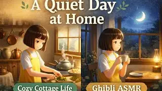 A Quiet Day at Home | Cozy Cottage Cooking, Cleaning & #QuietGhibliLife #GhibliASMR #CozyCottageLife