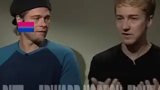28 seconds of Brad Pitt being gay for Edward Norton