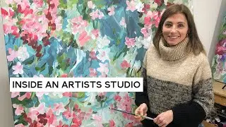 Inside an Artists Studio. Botanical Artist Amber Gittins. Art Studio Tour. www.ambergittins.com