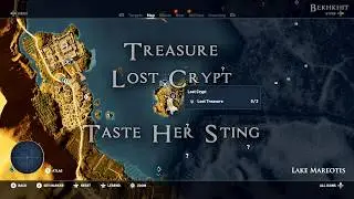 Assassin's Creed Origin: Treasure Lost Crypt & SQ Taste Her sting