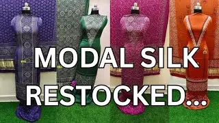 Pure Modal silk Restocked collections, premium party wear, #modalsilksuit @amvicollections
