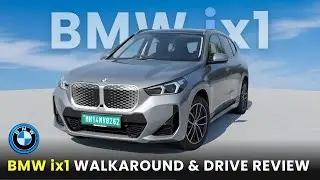 BMW iX1 Walkaround & Drive Review 🚘⚡ Luxury EV Worth ₹₹₹? Range, Power & Real Feel!