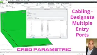 Creo Parametric — Кабельная система — Назначение нескольких портов ввода