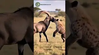 Hyena Attacks Giant Alpine Ibex &ndash; Shocking Battle for Survival in the Wild