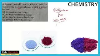 Anhydrous Cobalt (II) chloride | CoCl2 | Coordination Number | Coordination Chemistry |