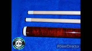 JD Custom Cues - 2010 Wrapless Ebony & Amboyna Burl Full Splice Beauty
