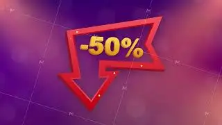 50 percent OFF Sale Discount Banner. Discount offer price tag. 50 percent discount promotion flat
