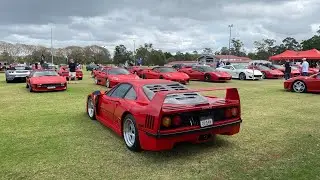 QLD Italian cars and motorcycle festival 2023 + Brisbane Carspotting (F40, F12 TDF,SF90, Huracan)