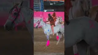 horse riding competition in Brazil with Indiana theme