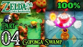 Zelda Link's Awakening Walkthrough 100% Switch - Part 4 - Goponga Swamp