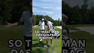 Wie tr&auml;gt man sein Golfbag richtig? 🤔 #golfbag #golf